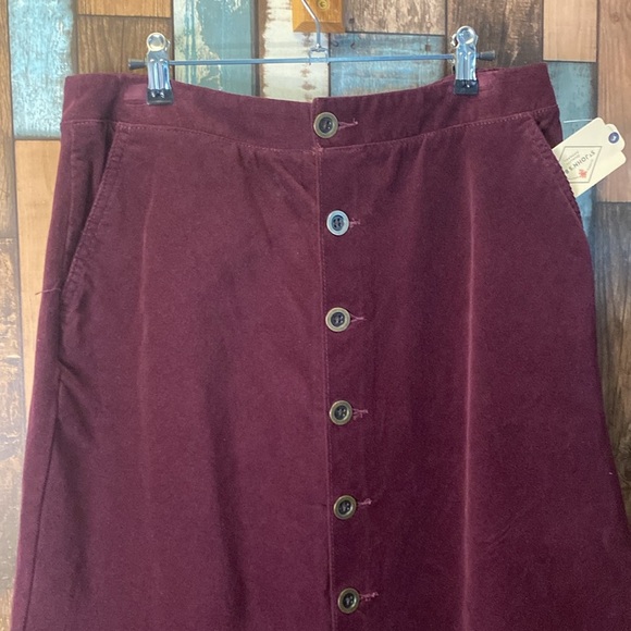 St.Johns bay soft purple button down skirt - Picture 2 of 16